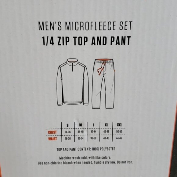 Men Microfleece Set 1/4 Zip Top And Pant - Picture 5 of 5